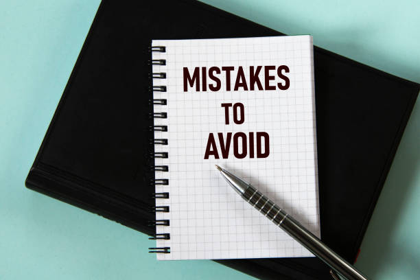 A notebook saying "Mistakes to avoid"